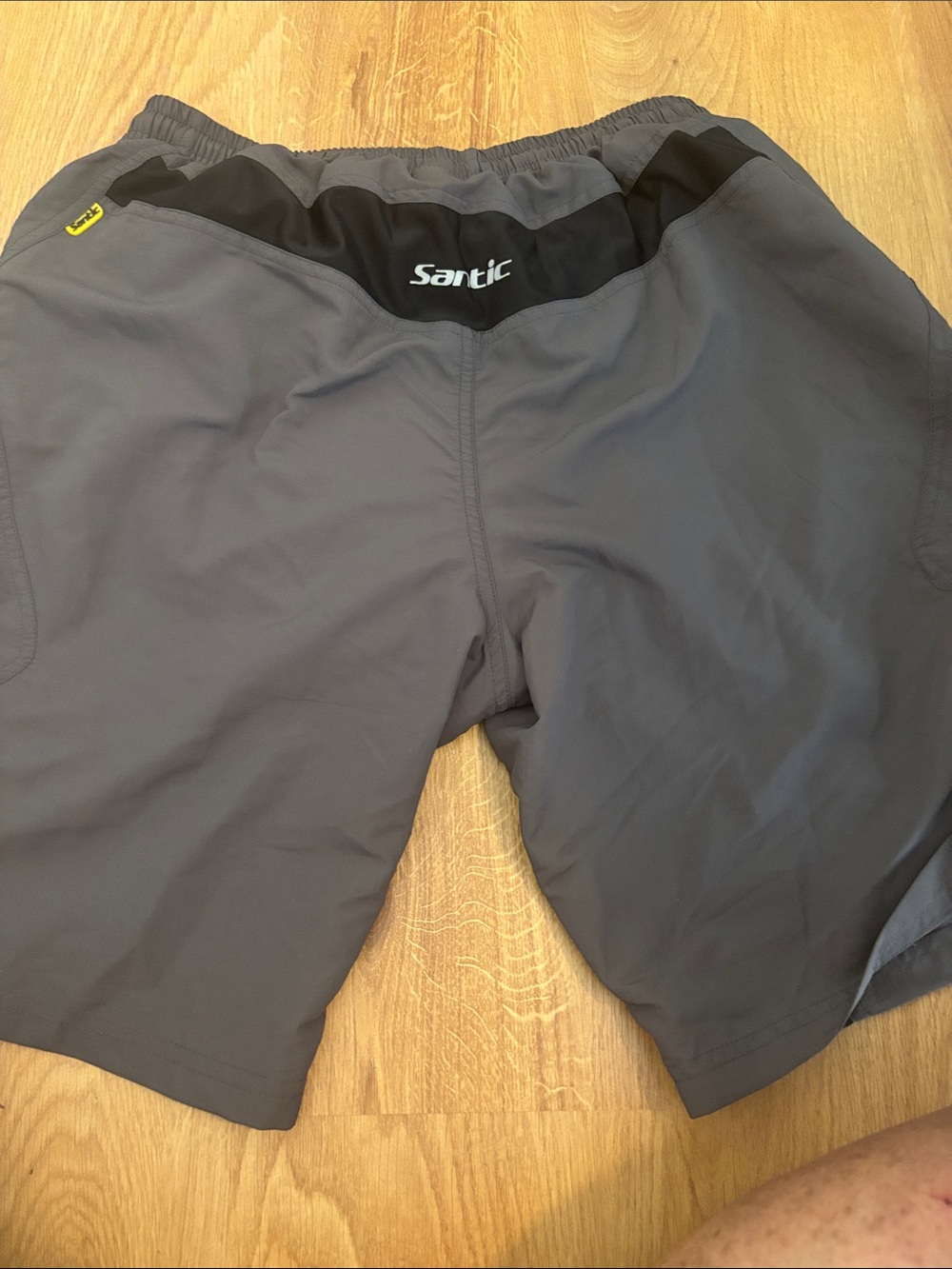 Men’s Gray BikerShorts with Black Accents